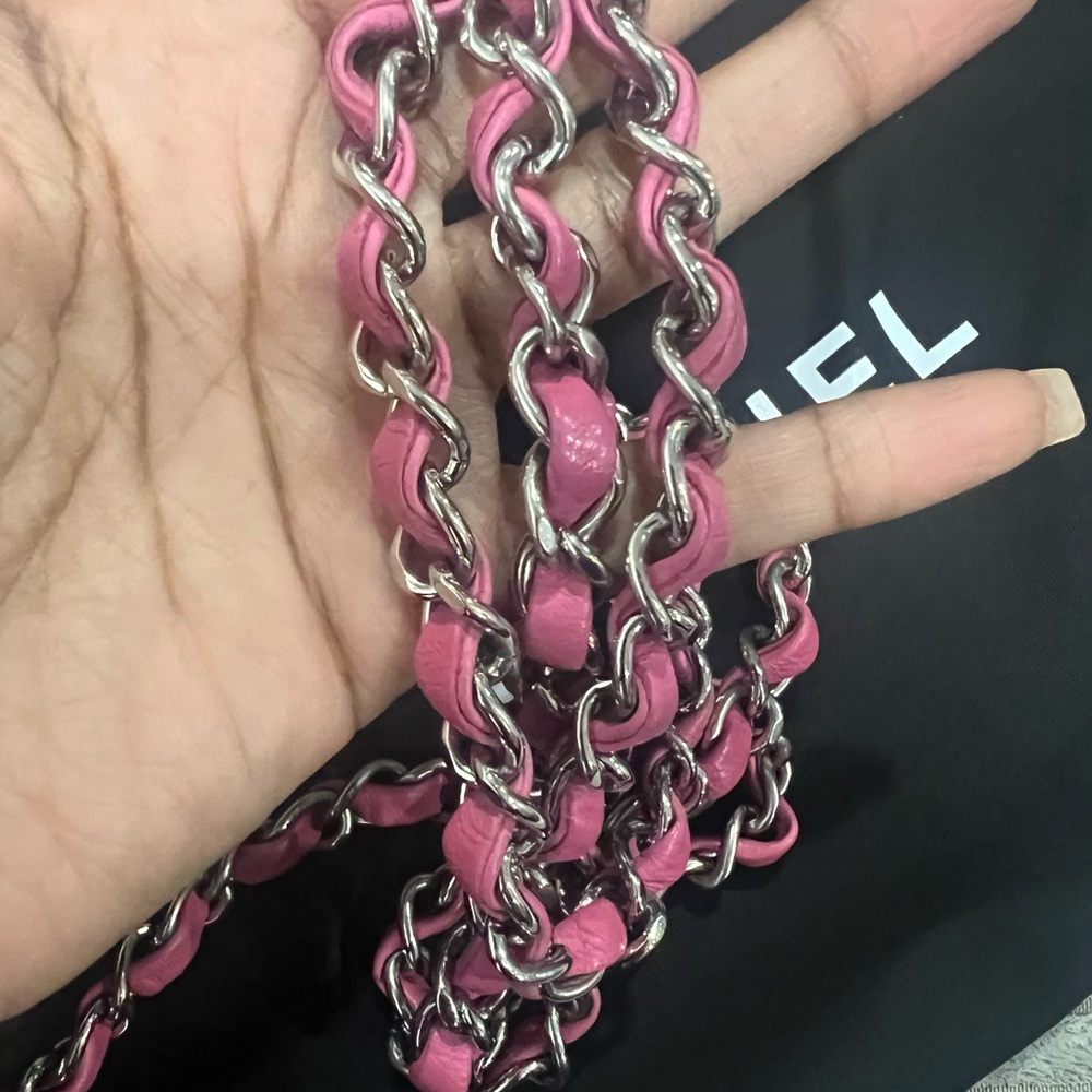 CHANEL Fuchsia Classic Mini Lambskin - Picture 12 of 16